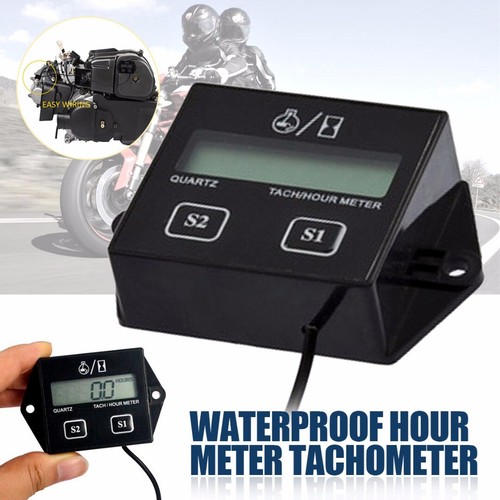 Tach hour meter - lcd, digital